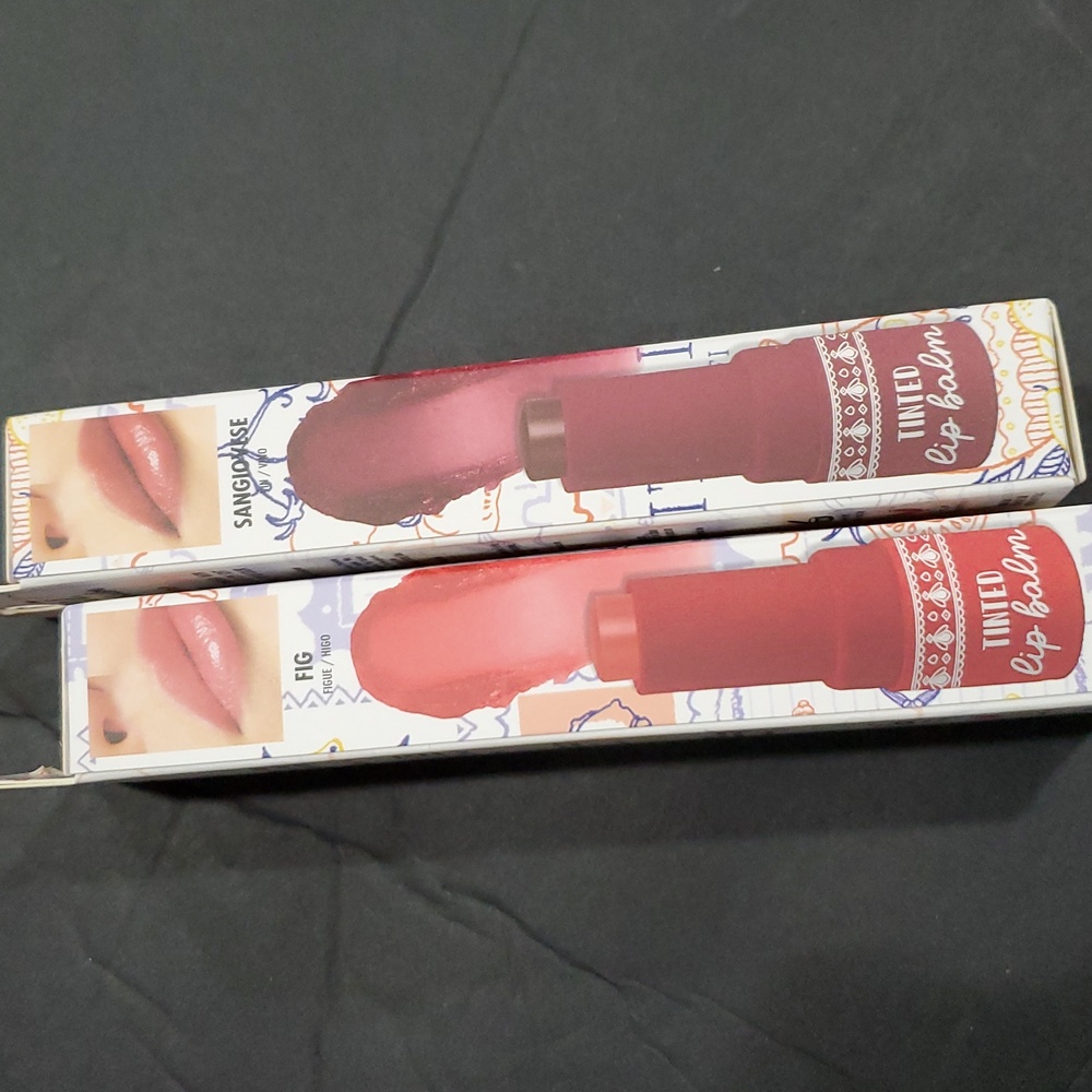 2pack Fig and Sangiovese vitamin E and Grape seed oil infused tinted lip balms